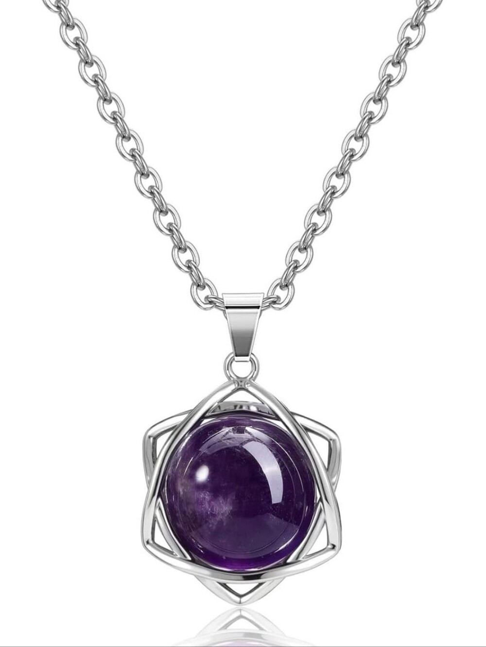 Amethyst Crystal Healing Necklace